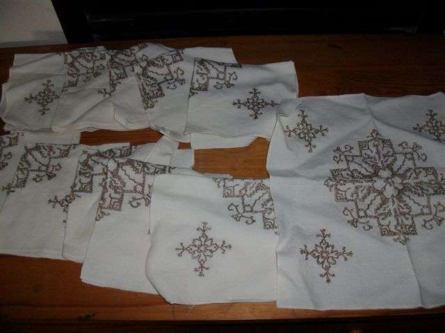 Lovely set of eleven matching napkins